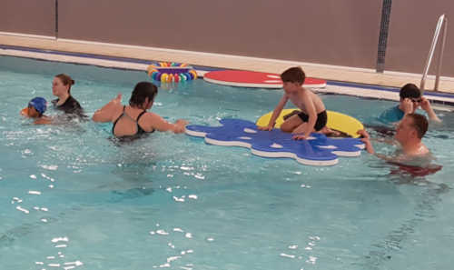 the pool